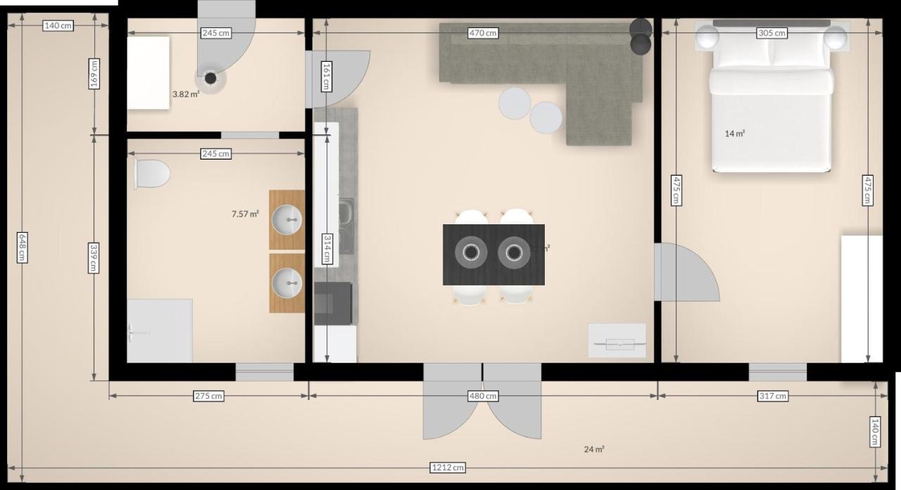 Rmg Roses Apartments 巴德小基希海姆 外观 照片
